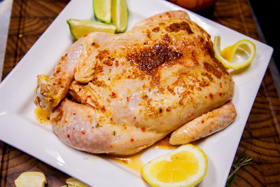 Roasted Garlic Semi-Boneless Flat Chicken