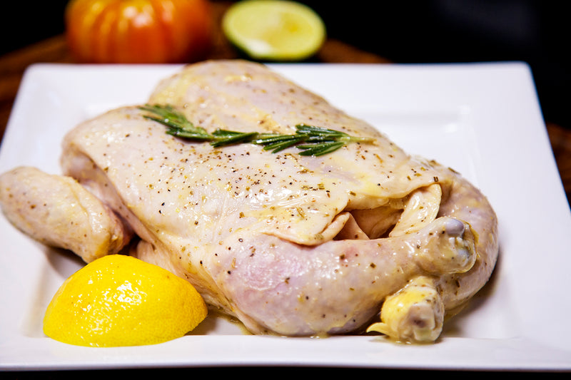 Lemon Rosemary Semi-Boneless Flat Chicken